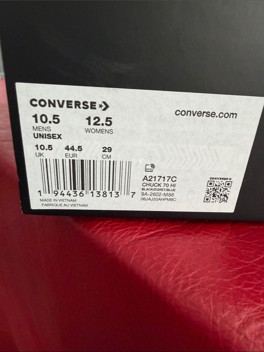 Converse x Undefeated x Brooklyn Dodgers Chuck 70 High Top Sneakers - Picture 7 of 7